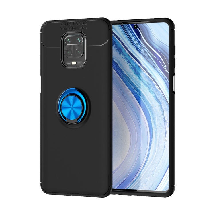 For Xiaomi Redmi Note 9 Pro Max Metal Ring Holder 360 Degree Rotating TPU Case