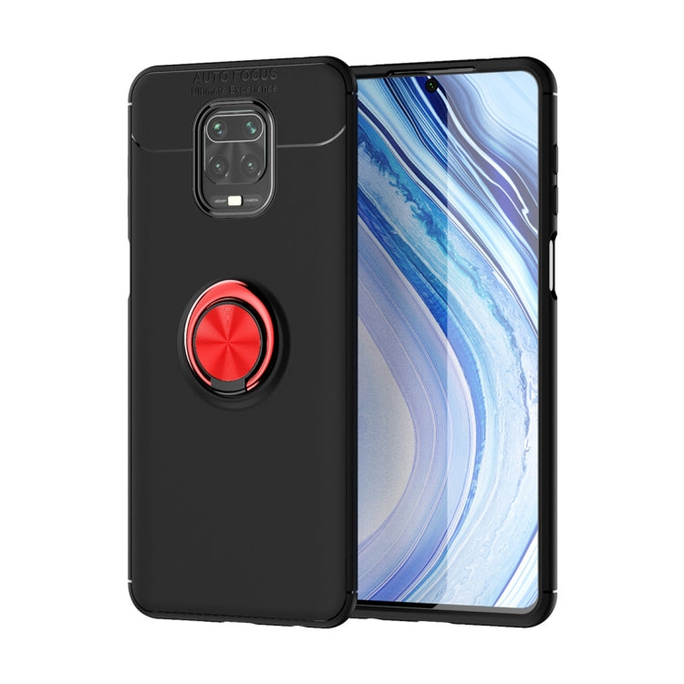 For Xiaomi Redmi Note 9 Pro Max Metal Ring Holder 360 Degree Rotating TPU Case