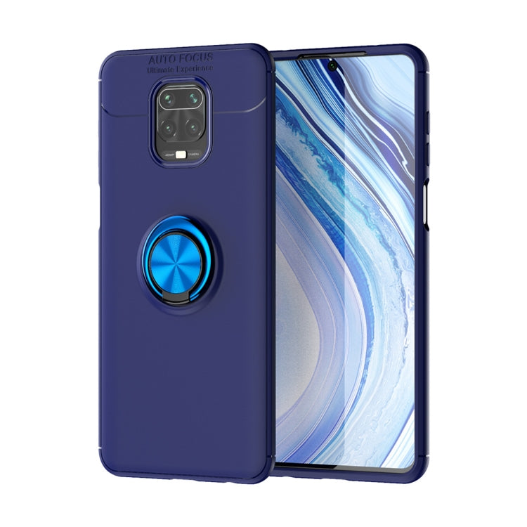 For Xiaomi Redmi Note 9 Pro Max Metal Ring Holder 360 Degree Rotating TPU Case