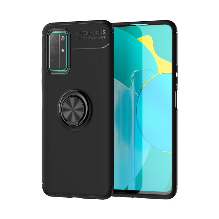 For Huawei Honor 30S Metal Ring Holder 360 Degree Rotating TPU Case