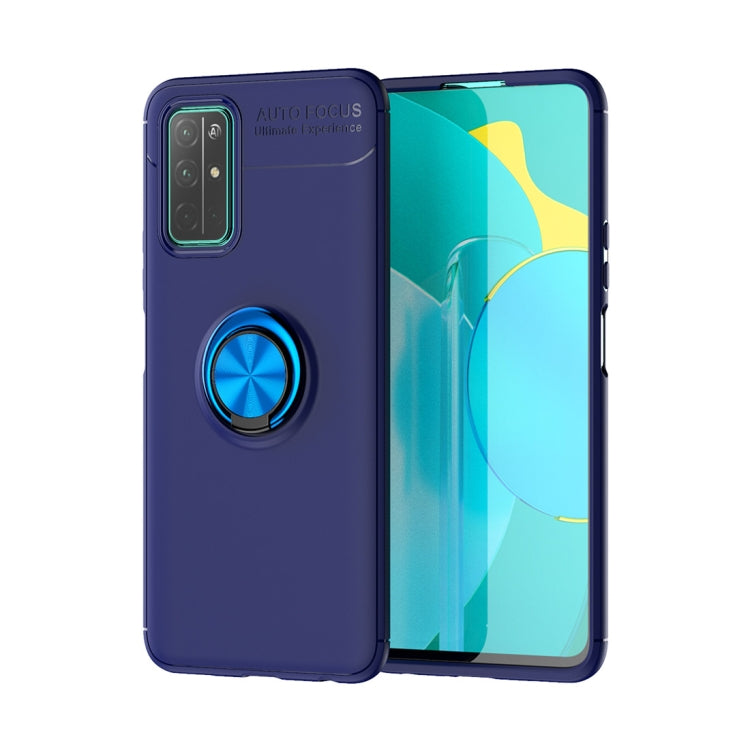 For Huawei Honor 30S Metal Ring Holder 360 Degree Rotating TPU Case