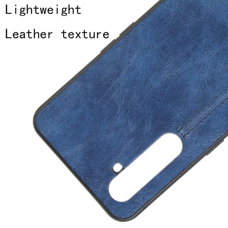 For Oppo Realme X50 Pro Shockproof Sewing Cow Pattern Skin PC + PU + TPU Case