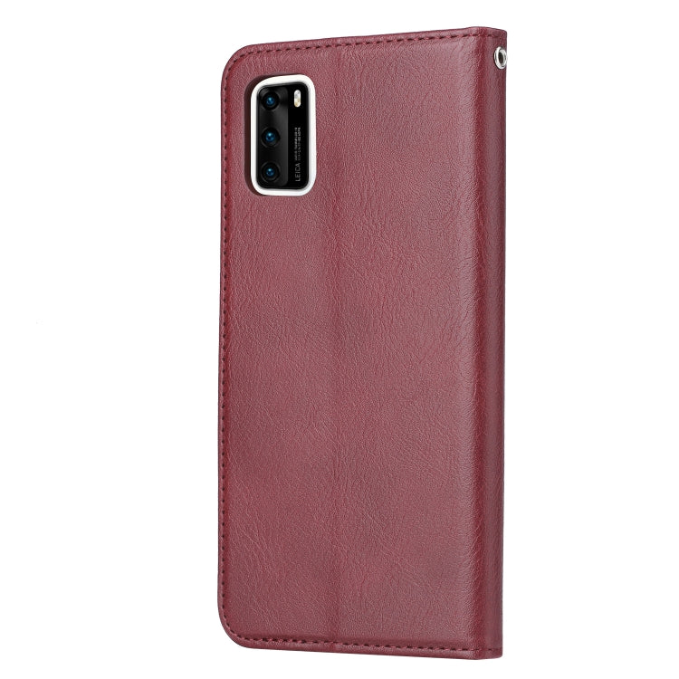 For Huawei P40 Knead Skin Texture Horizontal Flip Leather Case
