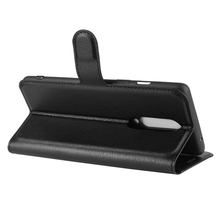 For OnePlus 8 Litchi Texture Horizontal Flip Protective Case with Holder & Card Slots & Wallet