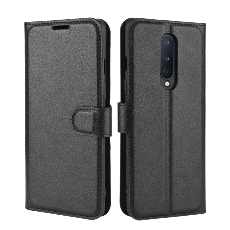 For OnePlus 8 Litchi Texture Horizontal Flip Protective Case with Holder & Card Slots & Wallet