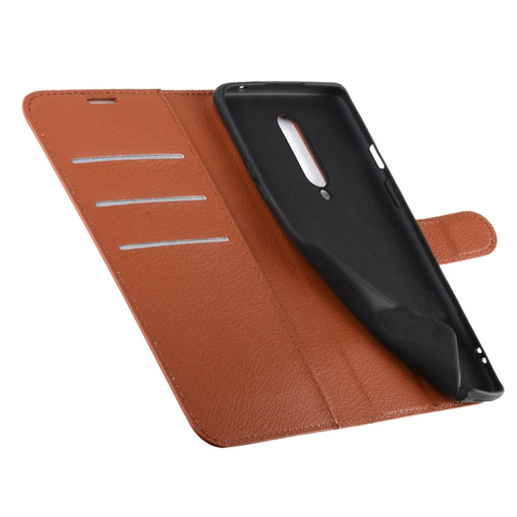 For OnePlus 8 Litchi Texture Horizontal Flip Protective Case with Holder & Card Slots & Wallet