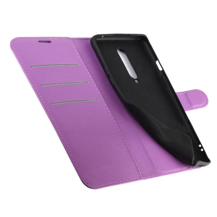 For OnePlus 8 Litchi Texture Horizontal Flip Protective Case with Holder & Card Slots & Wallet
