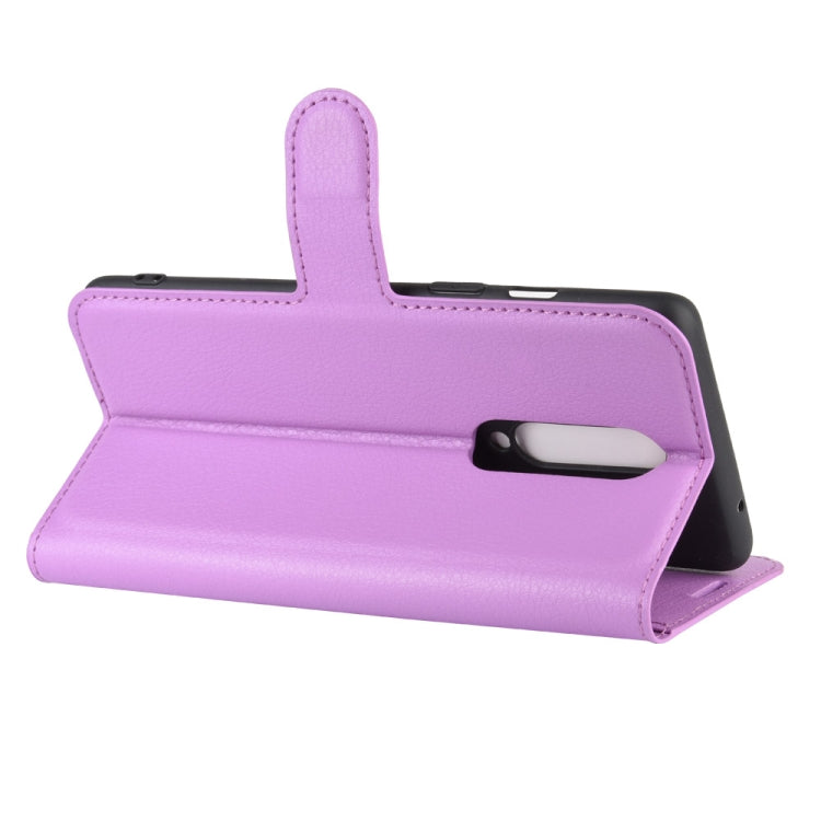 For OnePlus 8 Litchi Texture Horizontal Flip Protective Case with Holder & Card Slots & Wallet