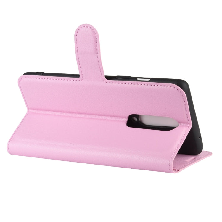 For OnePlus 8 Litchi Texture Horizontal Flip Protective Case with Holder & Card Slots & Wallet