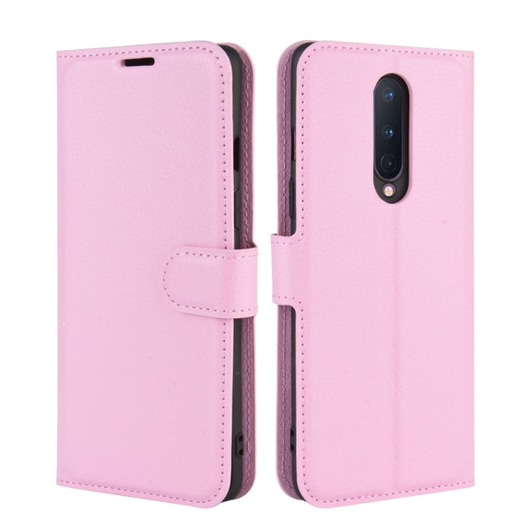 For OnePlus 8 Litchi Texture Horizontal Flip Protective Case with Holder & Card Slots & Wallet