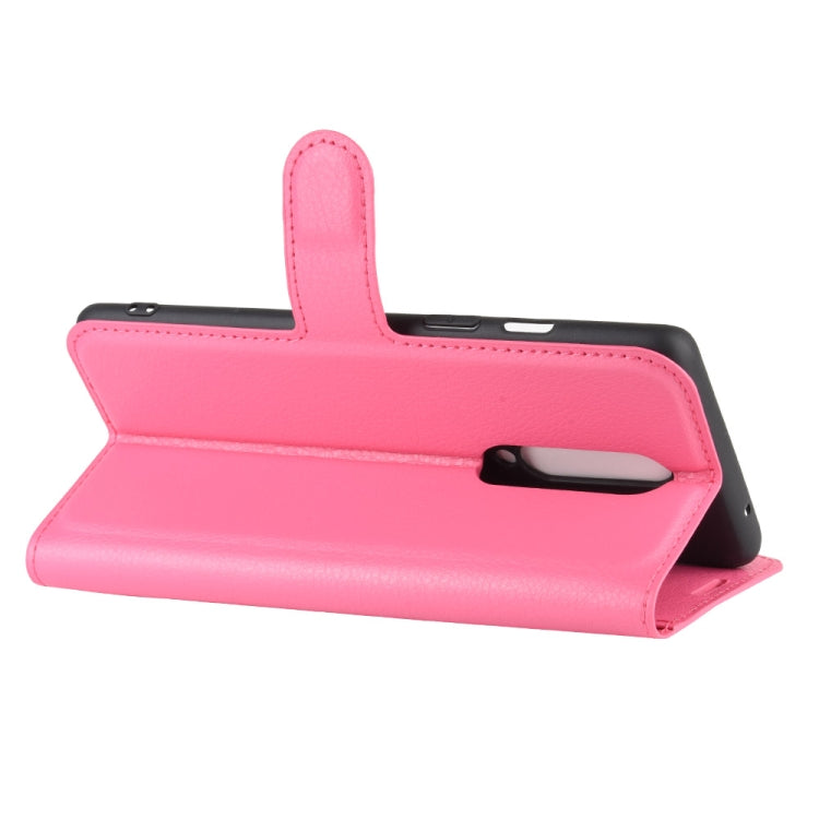 For OnePlus 8 Litchi Texture Horizontal Flip Protective Case with Holder & Card Slots & Wallet