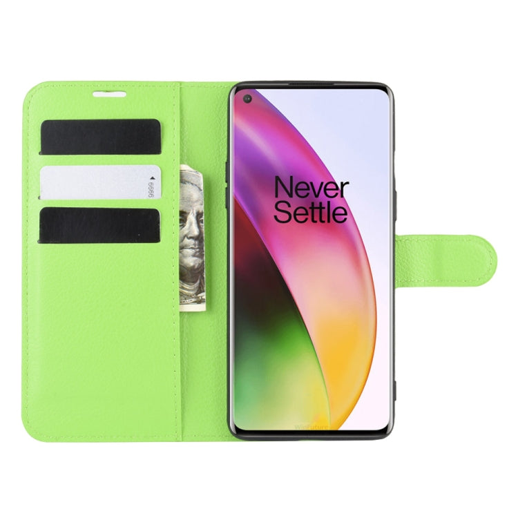 For OnePlus 8 Litchi Texture Horizontal Flip Protective Case with Holder & Card Slots & Wallet