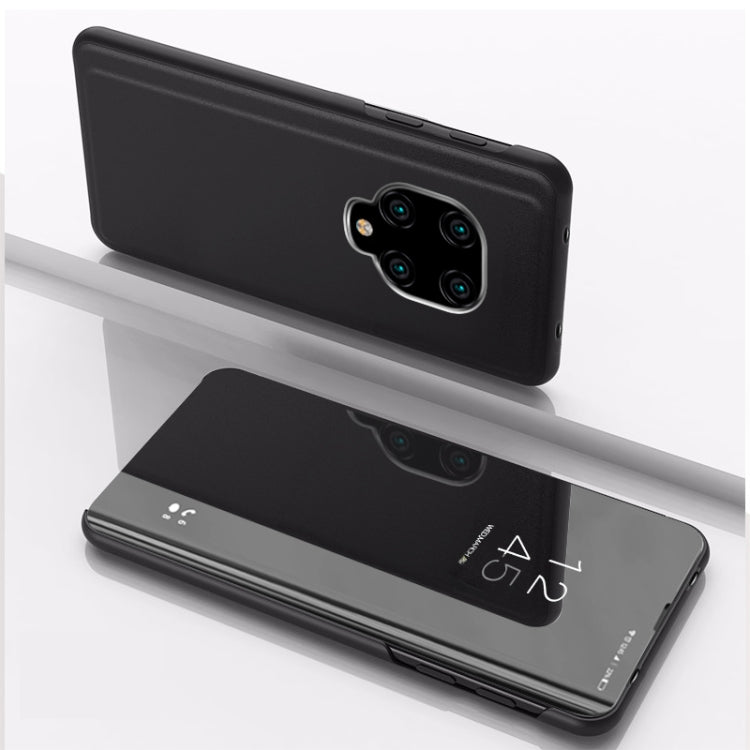 For Xiaomi Redmi Note9 Pro/Note9 Pro Max/Note 9S Plated Mirror Horizontal Flip Leather Case with Holder