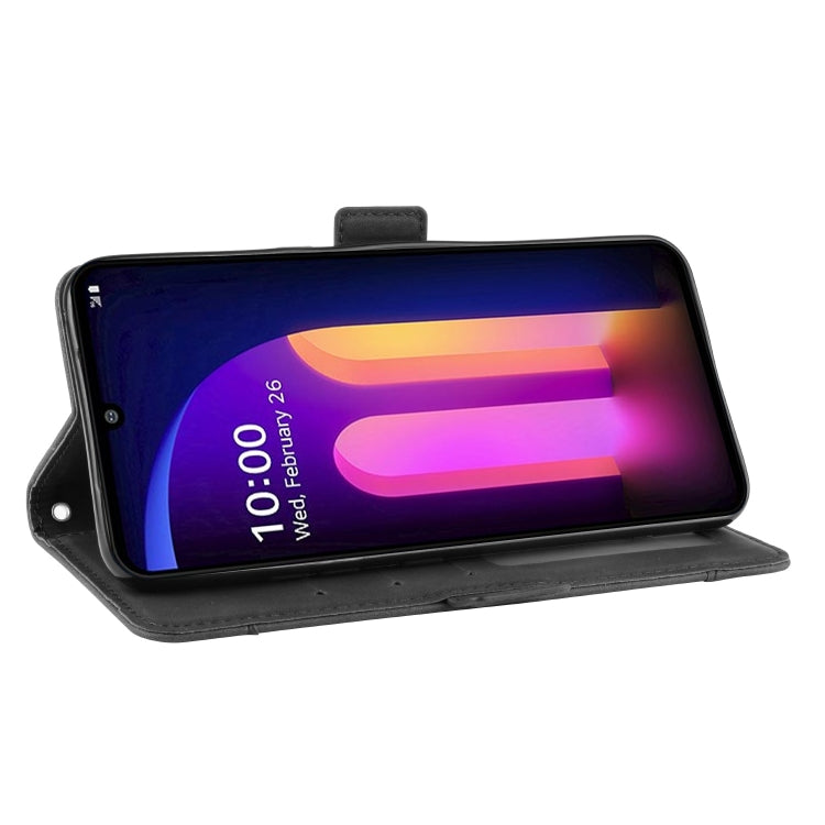 For LG V60 ThinQ 5G Wallet Style Skin Feel Calf Pattern Leather Case ï¼Œwith Separate Card Slot