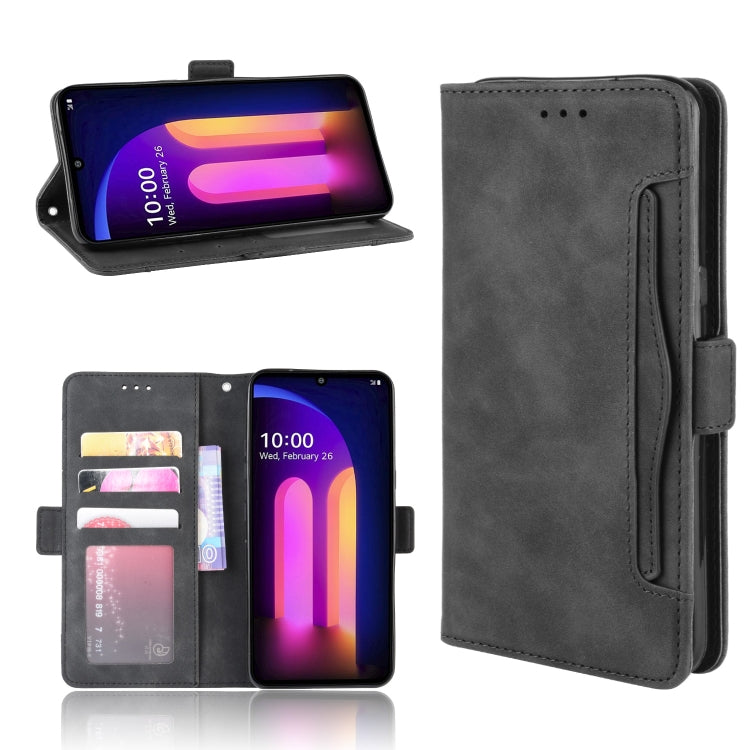 For LG V60 ThinQ 5G Wallet Style Skin Feel Calf Pattern Leather Case ï¼Œwith Separate Card Slot