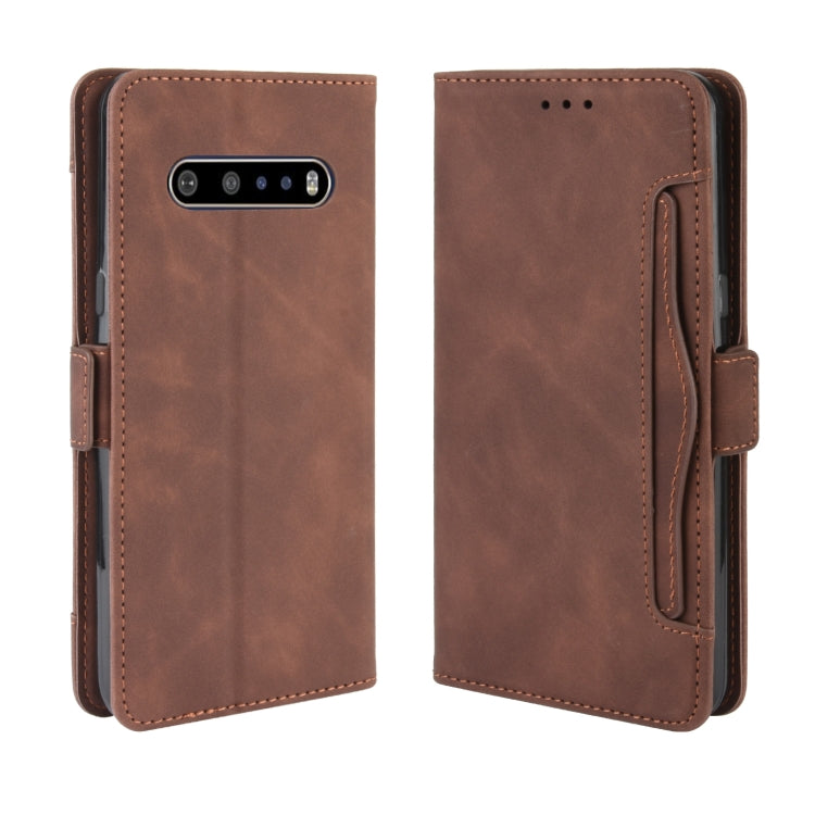 For LG V60 ThinQ 5G Wallet Style Skin Feel Calf Pattern Leather Case ï¼Œwith Separate Card Slot