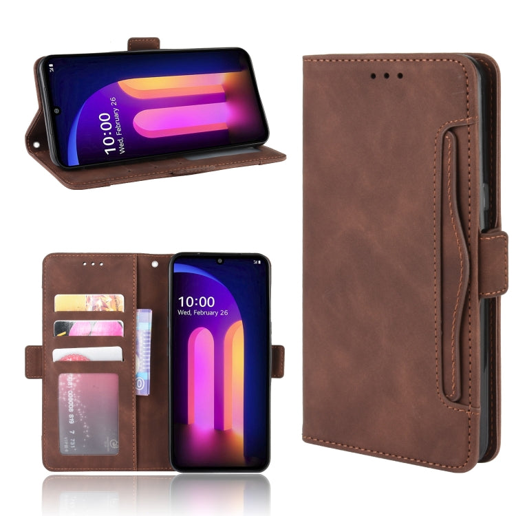 For LG V60 ThinQ 5G Wallet Style Skin Feel Calf Pattern Leather Case ï¼Œwith Separate Card Slot