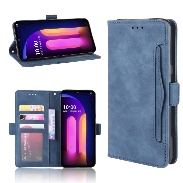For LG V60 ThinQ 5G Wallet Style Skin Feel Calf Pattern Leather Case ï¼Œwith Separate Card Slot