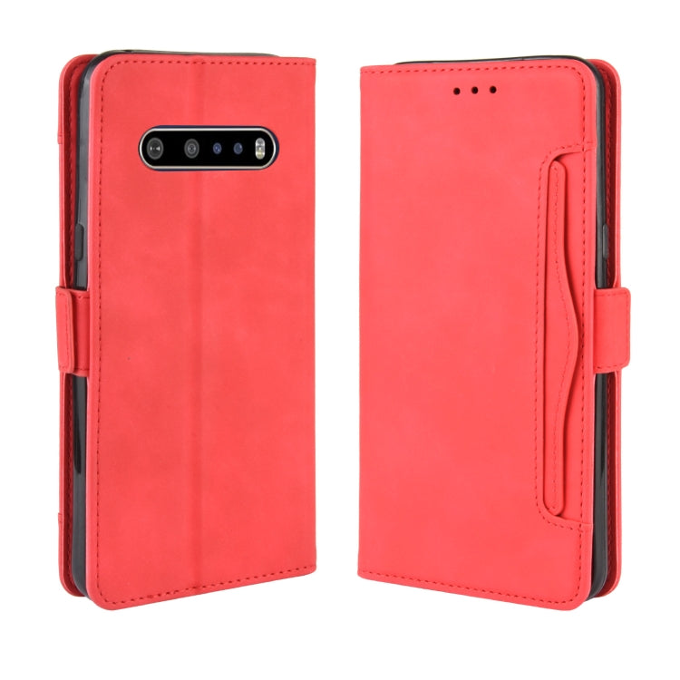 For LG V60 ThinQ 5G Wallet Style Skin Feel Calf Pattern Leather Case ï¼Œwith Separate Card Slot