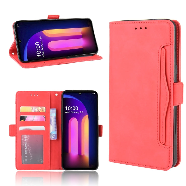 For LG V60 ThinQ 5G Wallet Style Skin Feel Calf Pattern Leather Case ï¼Œwith Separate Card Slot