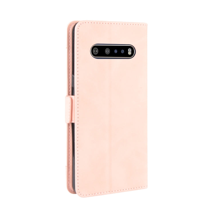 For LG V60 ThinQ 5G Wallet Style Skin Feel Calf Pattern Leather Case ï¼Œwith Separate Card Slot