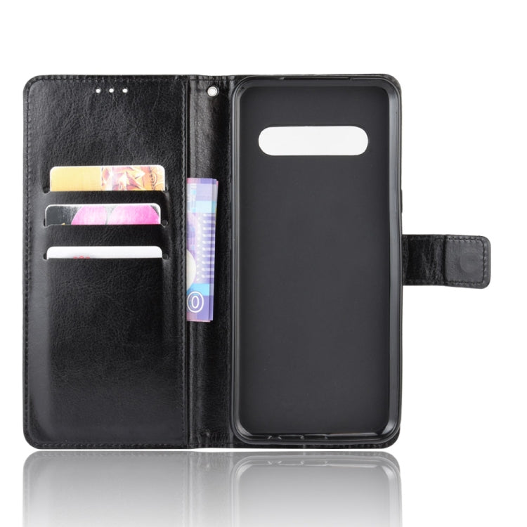 For LG V60 ThinQ 5G Retro Crazy Horse Texture Horizontal Flip Leather Case , with Holder & Card Slots & Photo Frame