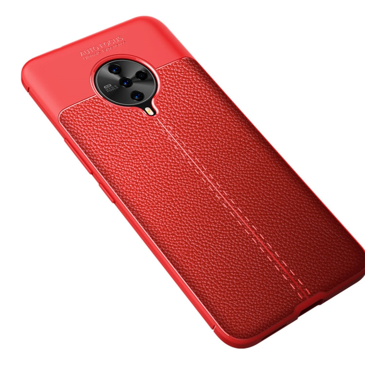 For Vivo S6 Litchi Texture TPU Shockproof Case