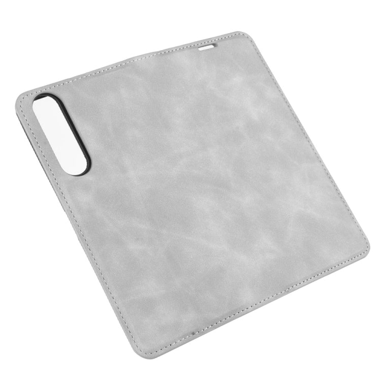 For Sony Xperia 1 II Retro-skin Business Magnetic Suction Leather Case with Holder & Card Slots & Wallet