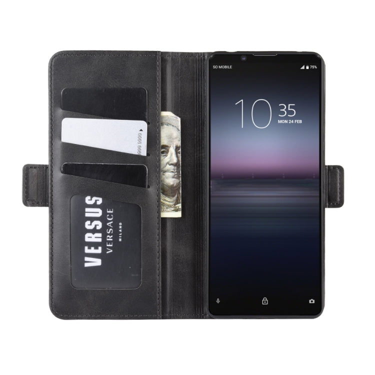 For Sony Xperia 1 II Dual-side Magnetic Buckle Horizontal Flip Leather Case with Holder & Card Slots & Wallet