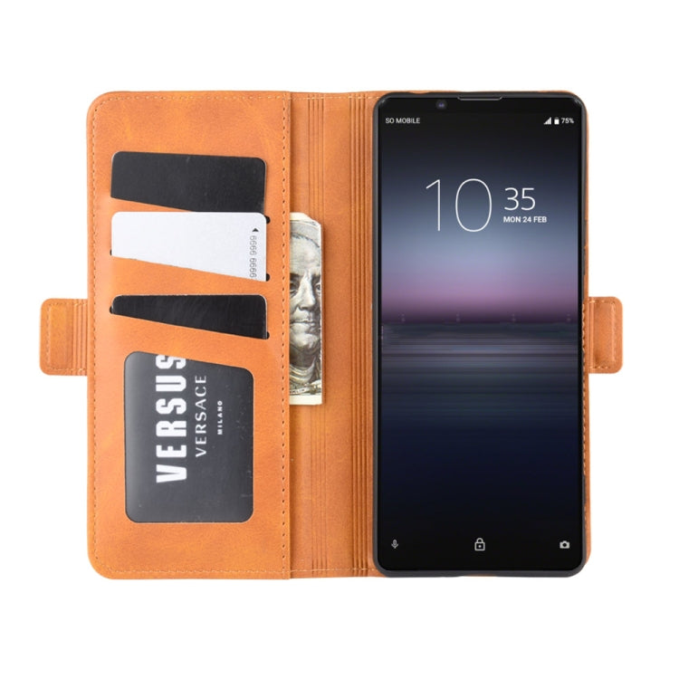 For Sony Xperia 1 II Dual-side Magnetic Buckle Horizontal Flip Leather Case with Holder & Card Slots & Wallet