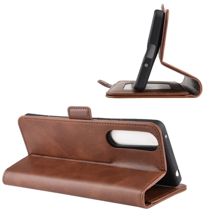 For Sony Xperia 1 II Dual-side Magnetic Buckle Horizontal Flip Leather Case with Holder & Card Slots & Wallet