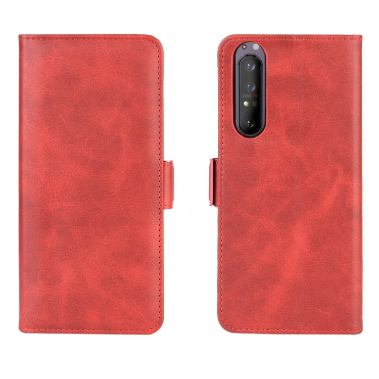 For Sony Xperia 1 II Dual-side Magnetic Buckle Horizontal Flip Leather Case with Holder & Card Slots & Wallet