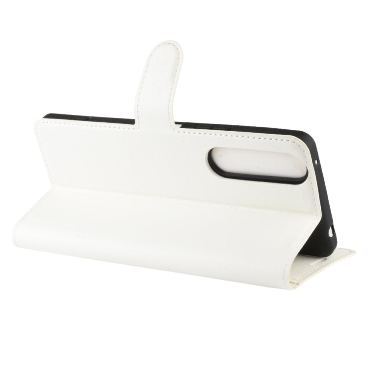 For Sony Xperia 1 II Litchi Texture Horizontal Flip Protective Case with Holder & Card Slots & Wallet