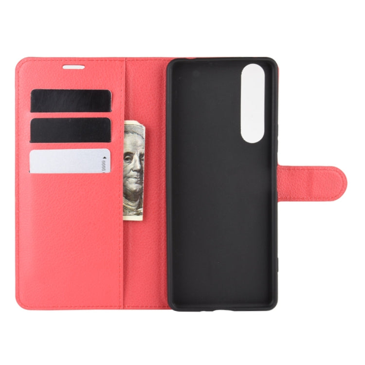 For Sony Xperia 1 II Litchi Texture Horizontal Flip Protective Case with Holder & Card Slots & Wallet