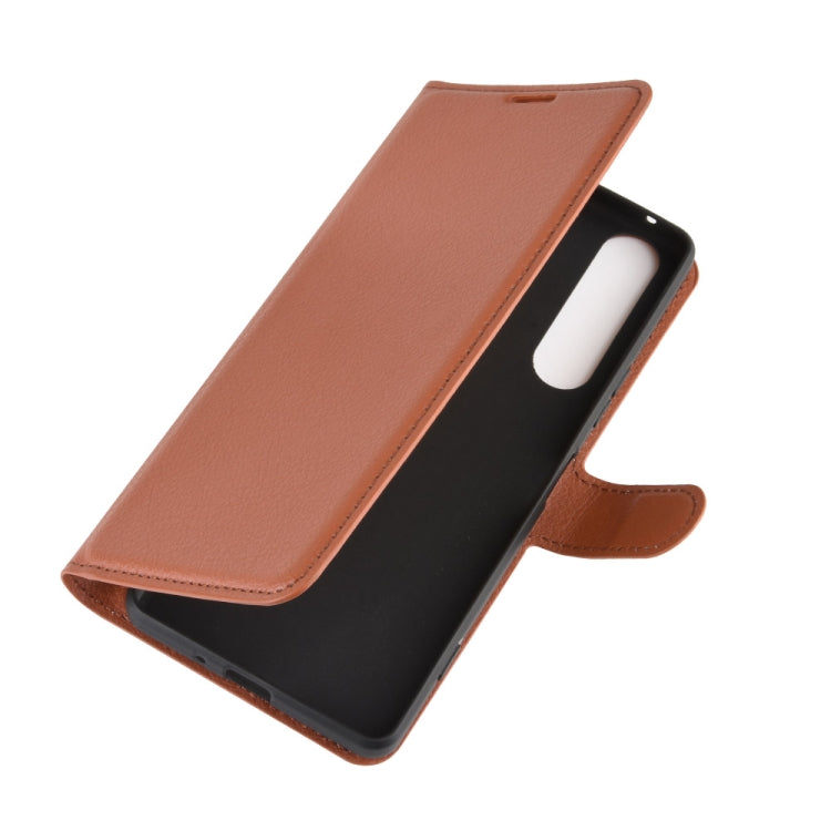 For Sony Xperia 1 II Litchi Texture Horizontal Flip Protective Case with Holder & Card Slots & Wallet