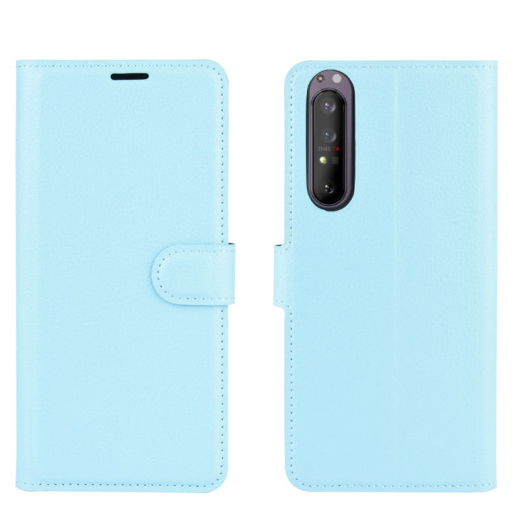 For Sony Xperia 1 II Litchi Texture Horizontal Flip Protective Case with Holder & Card Slots & Wallet