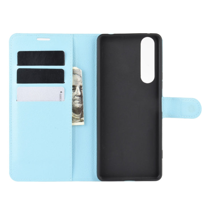 For Sony Xperia 1 II Litchi Texture Horizontal Flip Protective Case with Holder & Card Slots & Wallet