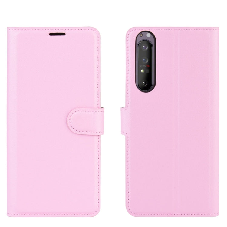 For Sony Xperia 1 II Litchi Texture Horizontal Flip Protective Case with Holder & Card Slots & Wallet