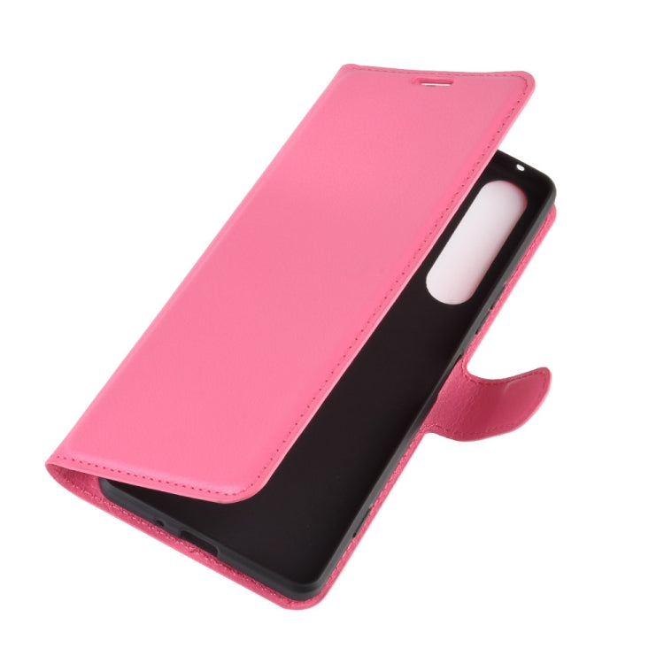 For Sony Xperia 1 II Litchi Texture Horizontal Flip Protective Case with Holder & Card Slots & Wallet