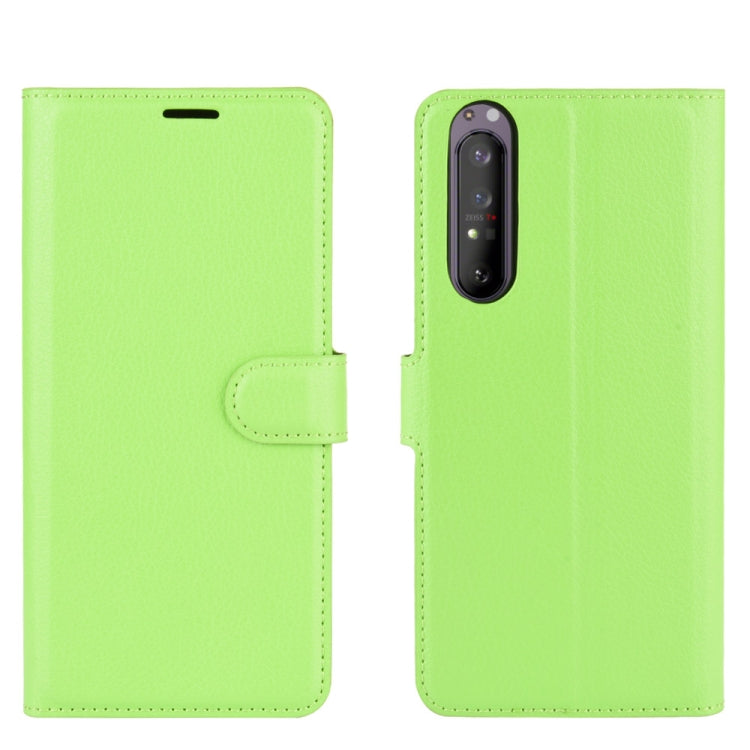 For Sony Xperia 1 II Litchi Texture Horizontal Flip Protective Case with Holder & Card Slots & Wallet