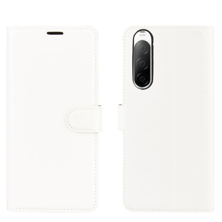 For Sony Xperia 10 II Litchi Texture Horizontal Flip Protective Case with Holder & Card Slots & Wallet