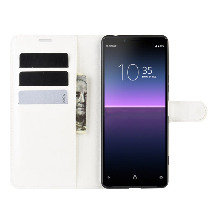 For Sony Xperia 10 II Litchi Texture Horizontal Flip Protective Case with Holder & Card Slots & Wallet