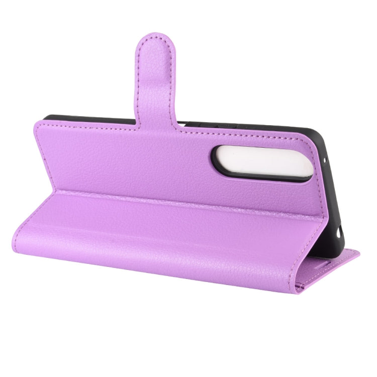 For Sony Xperia 10 II Litchi Texture Horizontal Flip Protective Case with Holder & Card Slots & Wallet