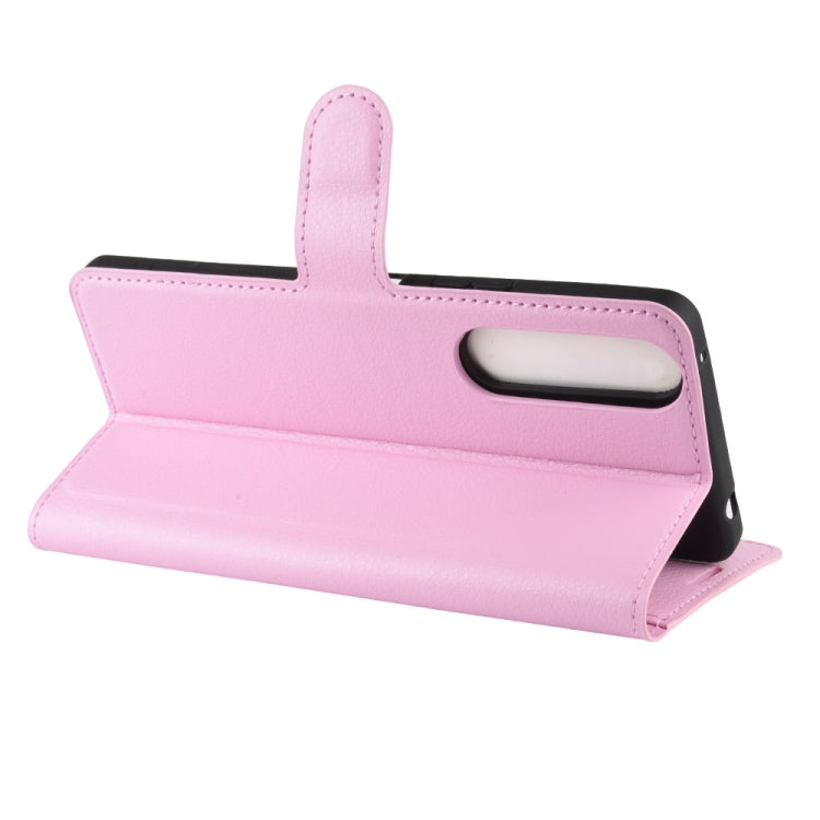 For Sony Xperia 10 II Litchi Texture Horizontal Flip Protective Case with Holder & Card Slots & Wallet