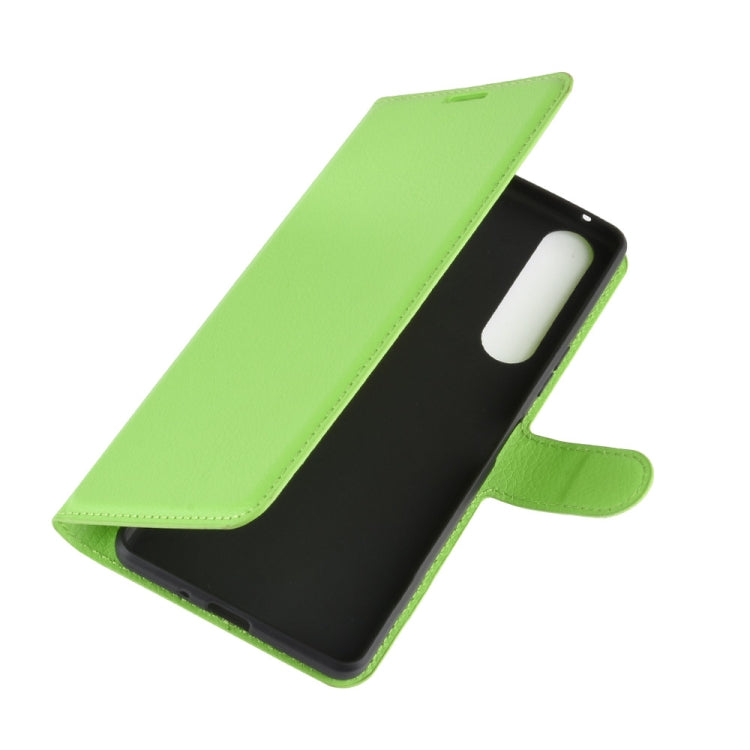 For Sony Xperia 10 II Litchi Texture Horizontal Flip Protective Case with Holder & Card Slots & Wallet