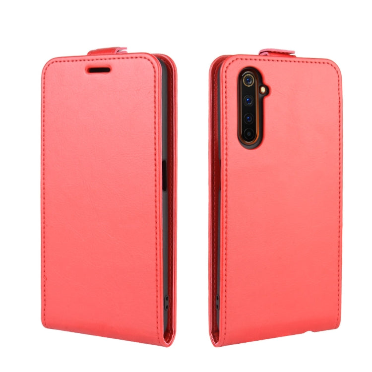 For OPPO Realme 6 Pro R64 Texture Single Vertical Flip Leather Protective Case with Card Slots & Photo Frame