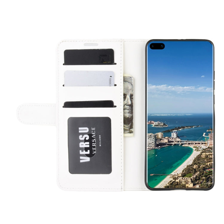 For Huawei P40 Pro+/P40 Pro Plus R64 Texture Single Horizontal Flip Protective Case with Holder & Card Slots & Wallet& Photo Frame