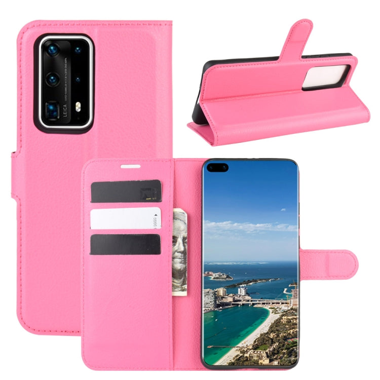 For Huawei P40 Pro+/P40 Pro Plus Litchi Texture Horizontal Flip Protective Case with Holder & Card Slots & Wallet