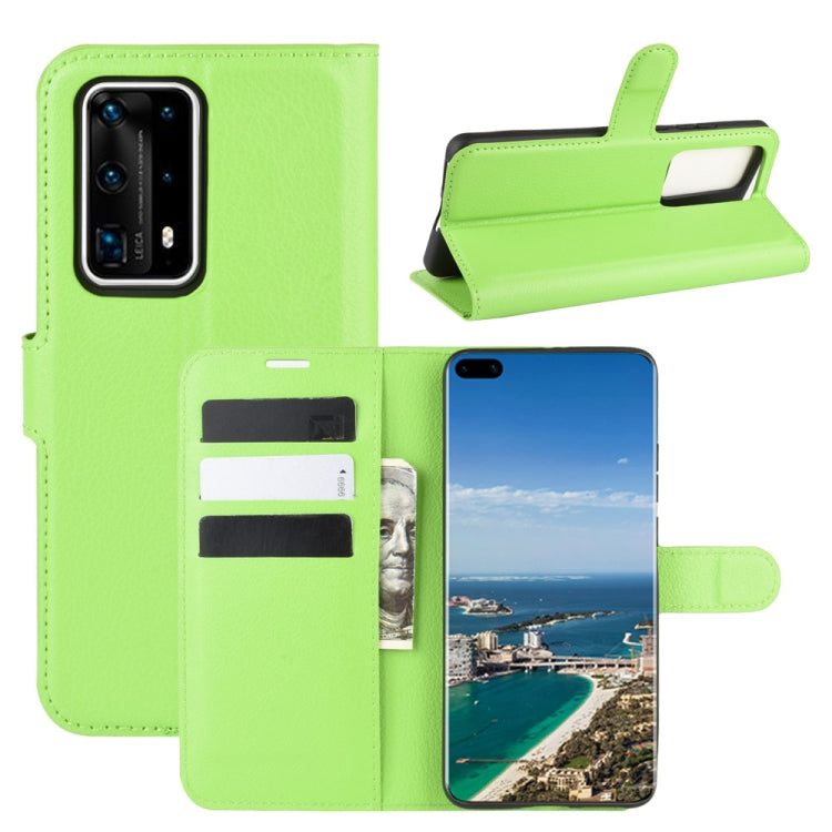 For Huawei P40 Pro+/P40 Pro Plus Litchi Texture Horizontal Flip Protective Case with Holder & Card Slots & Wallet