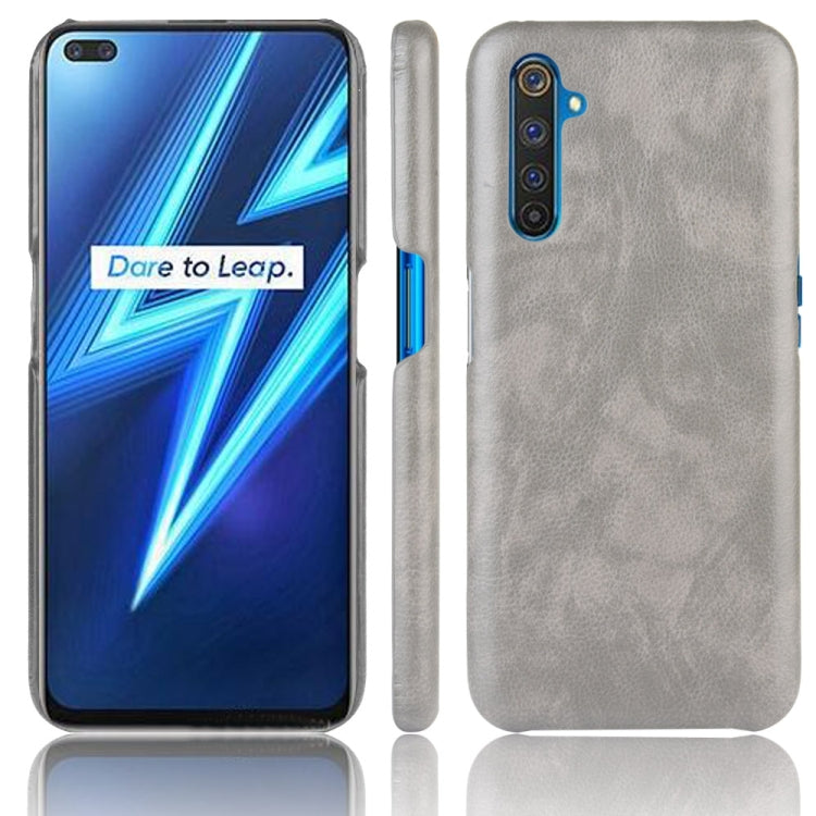 For OPPO Realme 6 Pro Shockproof Litchi Texture PC + PU Case